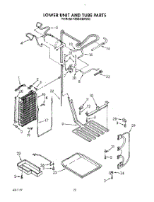 15 - Lower Unit And Tube parts for Kitchenaid Refrigerator KSSS42DWW02 from AppliancePartsPros.com