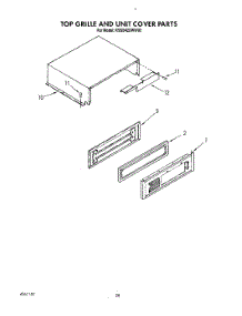 18 - Top Grille And Unit Cover parts for Kitchenaid Refrigerator KSSS42DWW02 from AppliancePartsPros.com
