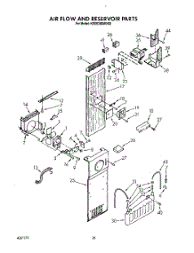 16 - Air Flow And Reservoir parts for Kitchenaid Refrigerator KSSS36DWX02 from AppliancePartsPros.com
