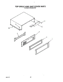 18 - Top Grille And Unit Cover parts for Kitchenaid Refrigerator KSSS36DWX02 from AppliancePartsPros.com
