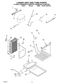 12 - Lower Unit And Tube Parts parts for Kitchenaid Refrigerator KSSS42FKX02 from AppliancePartsPros.com