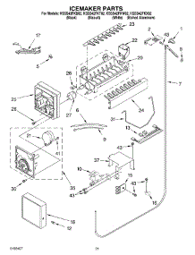 13 - Icemaker Parts parts for Kitchenaid Refrigerator KSSS42FKT02 from AppliancePartsPros.com