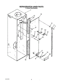 05 - Refrigerator Liner parts for Kitchenaid Refrigerator KSSS48DWW00 from AppliancePartsPros.com