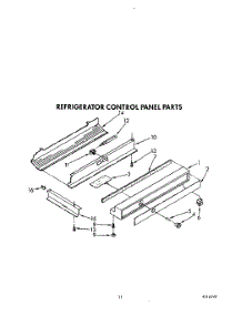 10 - Refrigerator Control Panel parts for Kitchenaid Refrigerator KSSS48DWW00 from AppliancePartsPros.com
