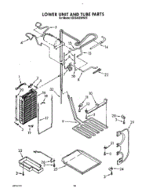 15 - Lower Unit And Tube parts for Kitchenaid Refrigerator KSSS48DWW00 from AppliancePartsPros.com