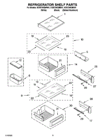 07 - Refrigerator Shelf Parts parts for Kitchenaid Refrigerator KSSO36QMB01 from AppliancePartsPros.com