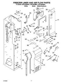 08 - Freezer Liner And Air Flow Parts parts for Kitchenaid Refrigerator KSSO36QMB01 from AppliancePartsPros.com