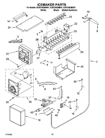 15 - Icemaker Parts parts for Kitchenaid Refrigerator KSSO36QMB01 from AppliancePartsPros.com