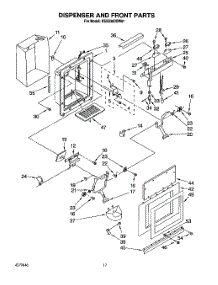 12 - Dispenser And Front parts for Kitchenaid Refrigerator KSSS36DBW01 from AppliancePartsPros.com
