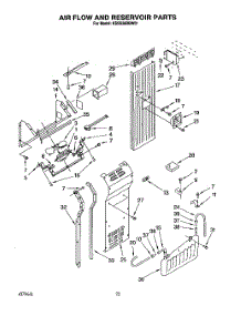15 - Air Flow And Reservoir parts for Kitchenaid Refrigerator KSSS36DBW01 from AppliancePartsPros.com