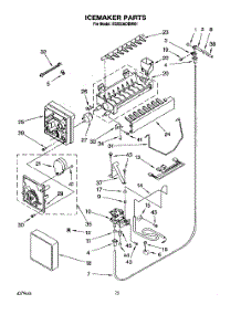 16 - Icemaker, Literature parts for Kitchenaid Refrigerator KSSS36DBW01 from AppliancePartsPros.com