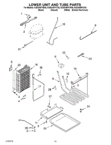 12 - Lower Unit And Tube parts for Kitchenaid Refrigerator KSSS48FKX00 from AppliancePartsPros.com