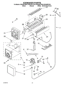 13 - Icemaker parts for Kitchenaid Refrigerator KSSS48FKX00 from AppliancePartsPros.com