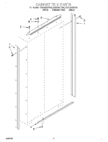 02 - Cabinet Trim parts for Kitchenaid Refrigerator KSSP48QFS05 from AppliancePartsPros.com