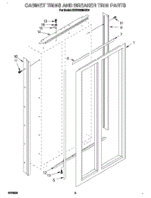 02 - Cabinet Trims And Breaker Trim parts for Kitchenaid Refrigerator KSSS36MAX04 from AppliancePartsPros.com