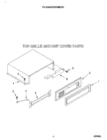 03 - Top Grille And Unit Cover parts for Kitchenaid Refrigerator KSSS36MAX04 from AppliancePartsPros.com
