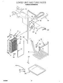 12 - Lower Unit And Tube parts for Kitchenaid Refrigerator KSSS36MAX04 from AppliancePartsPros.com