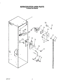 04 - Refrigerator Liner parts for Kitchenaid Refrigerator KSSS42DAX03 from AppliancePartsPros.com
