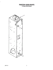 05 - Freezer Liner parts for Kitchenaid Refrigerator KSSS42DAX03 from AppliancePartsPros.com