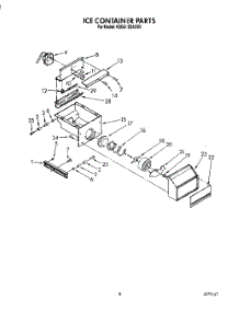 06 - Ice Container parts for Kitchenaid Refrigerator KSSS42DAX03 from AppliancePartsPros.com
