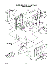 13 - Dispenser And Front parts for Kitchenaid Refrigerator KSSS42DAX03 from AppliancePartsPros.com