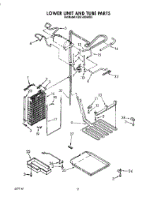 15 - Lower Unit And Tube parts for Kitchenaid Refrigerator KSSS42DAX03 from AppliancePartsPros.com