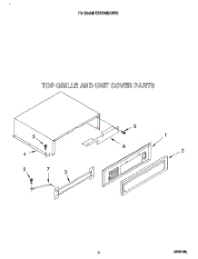 03 - Top Grille And Unit Cover parts for Kitchenaid Refrigerator KSSS42DAW03 from AppliancePartsPros.com