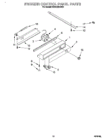 08 - Freezer Control Panel parts for Kitchenaid Refrigerator KSSS42DAW03 from AppliancePartsPros.com