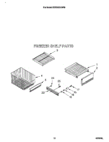 10 - Freezer Shelf parts for Kitchenaid Refrigerator KSSS42DAW03 from AppliancePartsPros.com