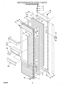 11 - Refrigerator Door parts for Kitchenaid Refrigerator KSSS42DAW03 from AppliancePartsPros.com