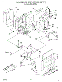 13 - Dispenser And Front parts for Kitchenaid Refrigerator KSSS42DAW03 from AppliancePartsPros.com