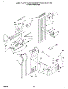 16 - Air Flow And Reservoir parts for Kitchenaid Refrigerator KSSS42DAW03 from AppliancePartsPros.com