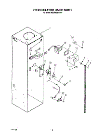 04 - Refrigerator Liner parts for Kitchenaid Refrigerator KSSS42MAX01 from AppliancePartsPros.com