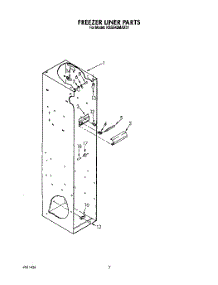 05 - Freezer Liner parts for Kitchenaid Refrigerator KSSS42MAX01 from AppliancePartsPros.com