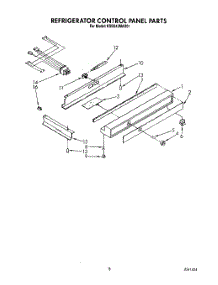 06 - Refrigerator Control Panel parts for Kitchenaid Refrigerator KSSS42MAX01 from AppliancePartsPros.com