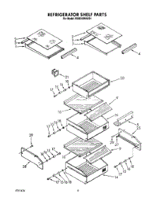 07 - Refrigerator Shelf parts for Kitchenaid Refrigerator KSSS42MAX01 from AppliancePartsPros.com
