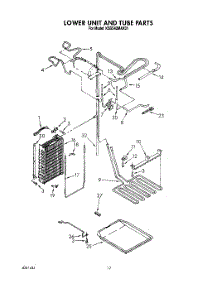 12 - Lower Unit And Tube parts for Kitchenaid Refrigerator KSSS42MAX01 from AppliancePartsPros.com