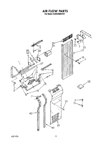 13 - Air Flow parts for Kitchenaid Refrigerator KSSS42MAX01 from AppliancePartsPros.com