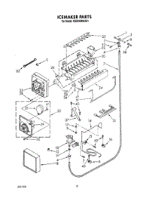 14 - Icemaker, Lit\Optional parts for Kitchenaid Refrigerator KSSS42MAX01 from AppliancePartsPros.com