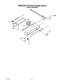 15 - Freezer Control Panel parts for Kitchenaid Refrigerator KSSS42MAX01 from AppliancePartsPros.com
