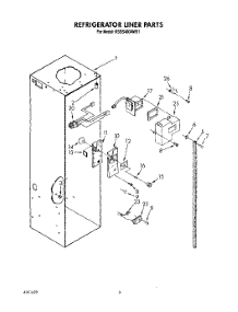 03 - Refrigerator Liner parts for Kitchenaid Refrigerator KSSS48DAW01 from AppliancePartsPros.com