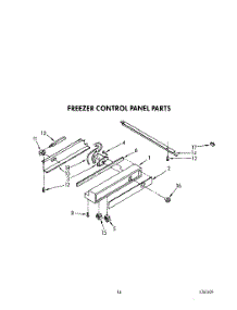 11 - Freezer Control Panel parts for Kitchenaid Refrigerator KSSS48DAW01 from AppliancePartsPros.com