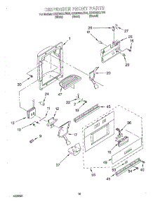 13 - Dispenser Front parts for Kitchenaid Refrigerator KSSS48QJT00 from AppliancePartsPros.com