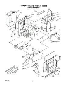 12 - Dispenser And Front parts for Kitchenaid Refrigerator KSSS48DAW01 from AppliancePartsPros.com