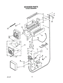 16 - Icemaker, Lit / Optional parts for Kitchenaid Refrigerator KSSS48DAW01 from AppliancePartsPros.com