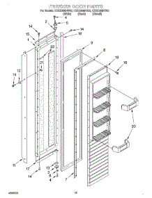 11 - Freezer Door parts for Kitchenaid Refrigerator KSSS36MHW00 from AppliancePartsPros.com