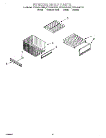 08 - Freezer Shelf parts for Kitchenaid Refrigerator KSSP48QHS00 from AppliancePartsPros.com