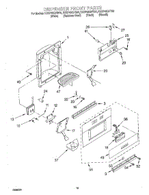 13 - Dispenser Front parts for Kitchenaid Refrigerator KSSP48QHS00 from AppliancePartsPros.com