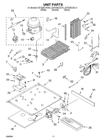 09 - Unit parts for Kitchenaid Refrigerator KSFS25FJBL01 from AppliancePartsPros.com