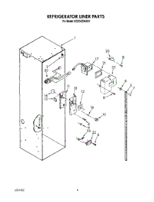 04 - Refrigerator Liner parts for Kitchenaid Refrigerator KSSS42DAX01 from AppliancePartsPros.com